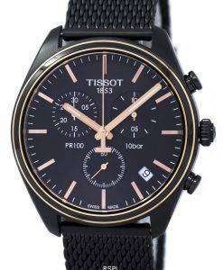 Tissot T-클래식 홍보 100 크로 노 그래프 T101.417.23.061.00 T1014172306100 남자의 시계