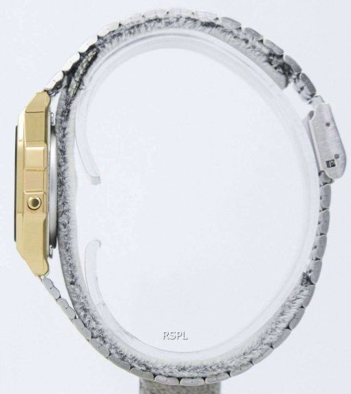 카시오 디지털 알람 크로 노 스테인리스 A159WGEA 1DF A159WGEA-1 여자의 시계