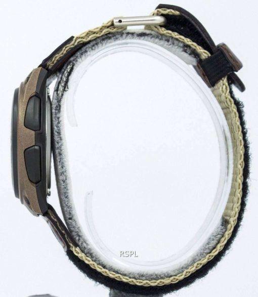 카시오 아날로그 디지털 Telememo 조명 AW-80V-5BVDF AW-80V-5BV 남자 시계