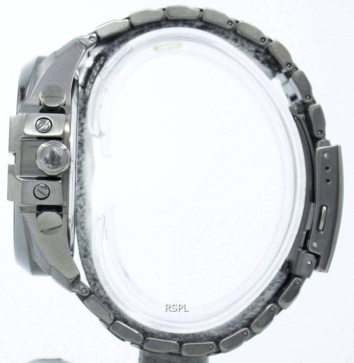디젤 메가 최고 쿼 츠 크로 노 그래프 회색 다이얼 블랙 IP DZ4282 남자의 시계