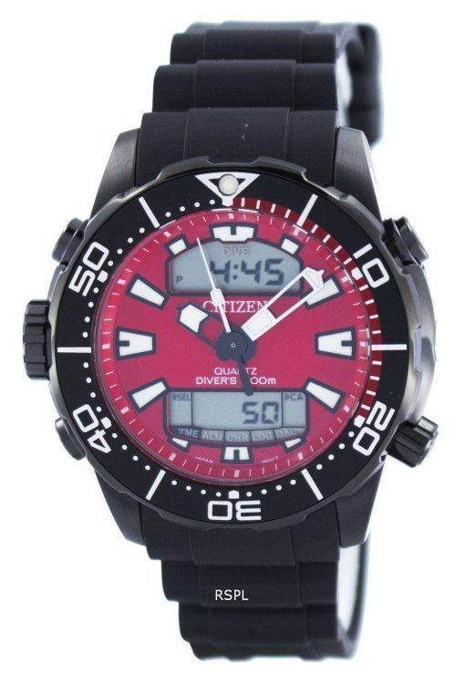 시민 Aqualand Promaster 잠수 부의 200m 아날로그 디지털 JP1095-15 X 남자의 시계