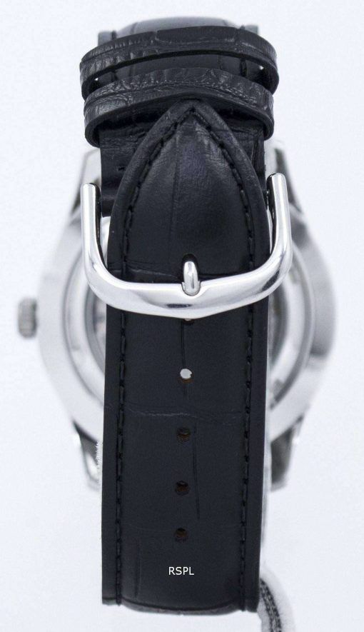 세이 코 5 스포츠 군 자동 일본 만든 비율 블랙 가죽 SNZG07J1 LS6 남자의 시계