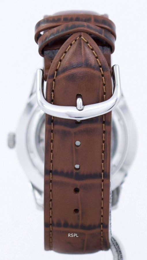 세이 코 5 스포츠 군 자동 일본 만든 비율 갈색 가죽 SNZG07J1-LS7 남자의 시계