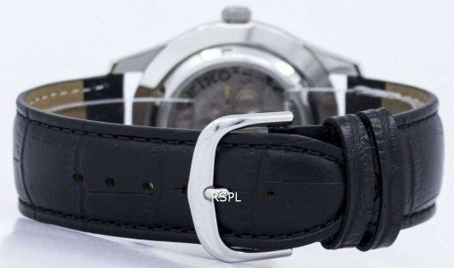 세이 코 5 스포츠 자동 일본 만든 비율 블랙 가죽 SNZG15J1 LS6 남자의 시계