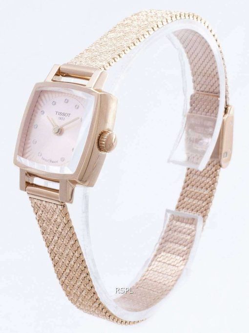 Tissot T - Lady Lovely Square T058.109.33.456.00 다이아몬드 악센트 T0581093345600 여성 시계