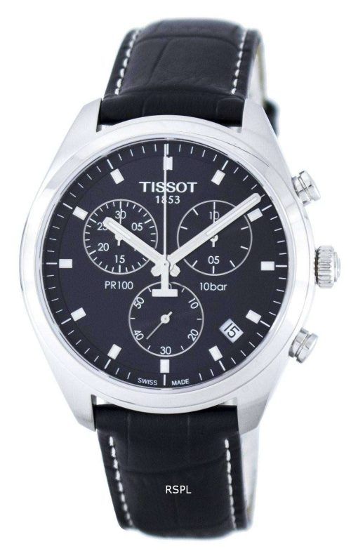 Tissot T-클래식 PR100 쿼 츠 크로 노 그래프 T101.417.16.051.00 T1014171605100 남자의 시계