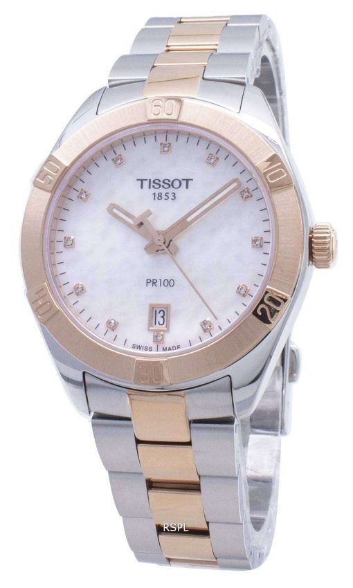 Tissot T-Classic PR100 T101.910.22.116.00 다이아몬드 악센트 T1019102211600 여성 시계