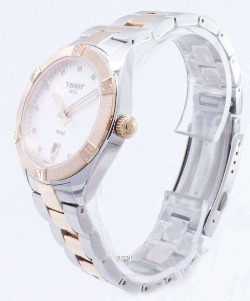 Tissot T-Classic PR100 T101.910.22.116.00 다이아몬드 악센트 T1019102211600 여성 시계