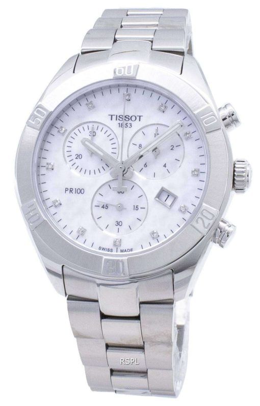 Tissot T - Classic PR 100 스포츠 세련된 T101.917.11.116.00 T1019171111600 크로노 그래프 여성 시계