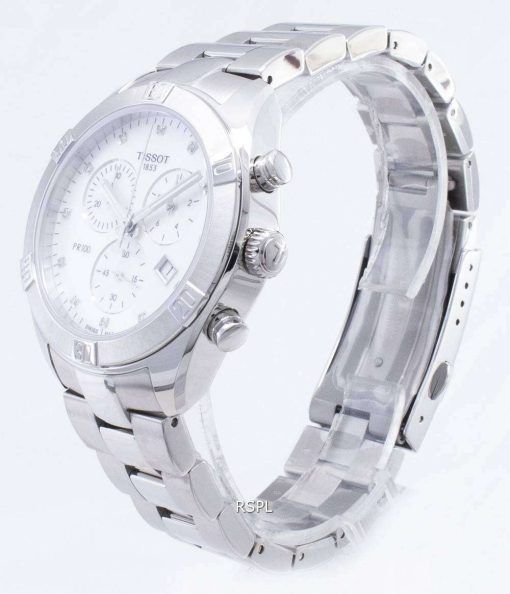 Tissot T - Classic PR 100 스포츠 세련된 T101.917.11.116.00 T1019171111600 크로노 그래프 여성 시계