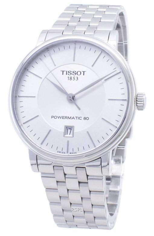 Tissot T - Classic 카슨 프리미엄 Powermatic 80 T122.407.11.031.00 T1224071103100 자동식 남성용 시계