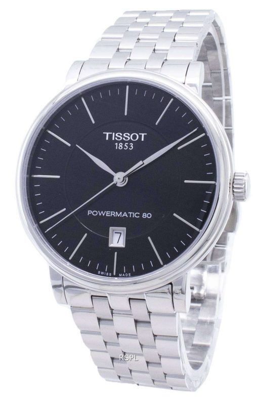 Tissot T - Classic 카슨 프리미엄 Powermatic 80 T122.407.11.051.00 T1224071105100 자동식 남성용 시계