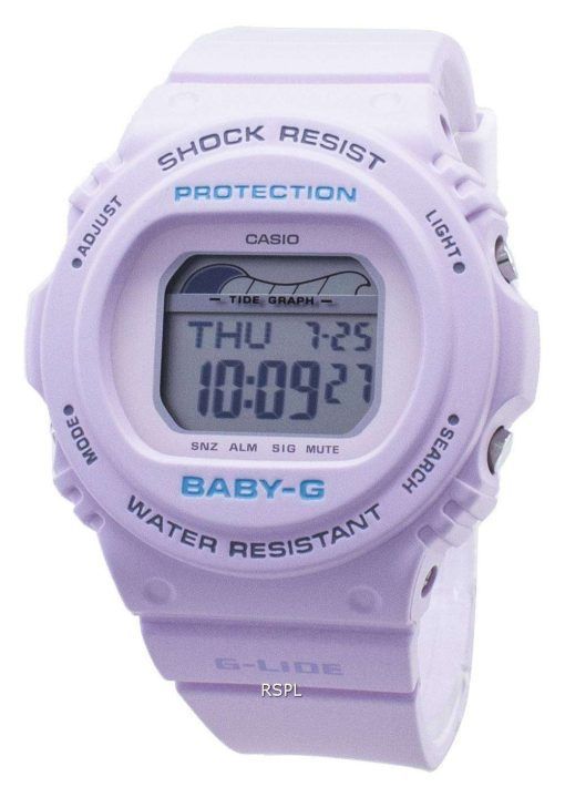 Casio Baby-G G-Lide BLX-570-6 BLX570-6 조수 그래프 충격 방지 200M 여성용 시계