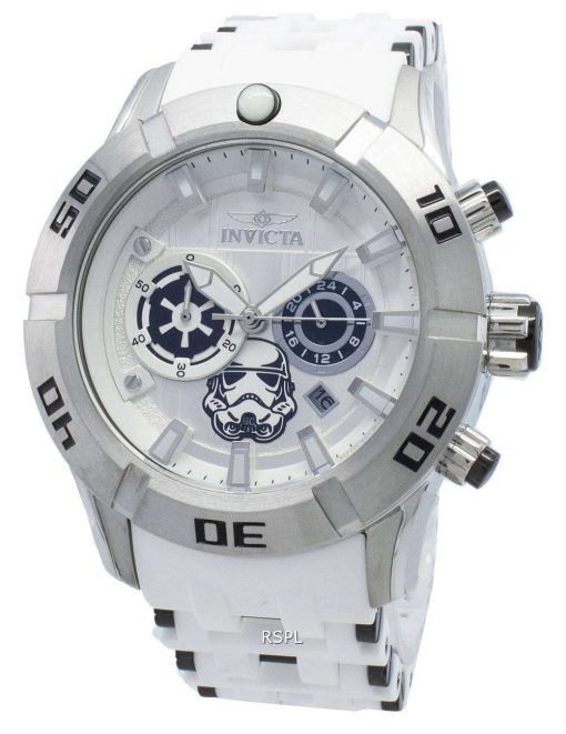 Invicta Star Wars Stormtrooper 26552 크로노 그래프 쿼츠 100M 남성용 시계