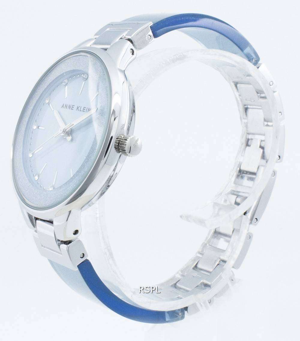 Anne Klein Diamond Accent 1409LBSV 쿼츠 여성용 시계 2 Anne Klein Diamond Accent 1409LBSV 쿼츠 여성용 시계