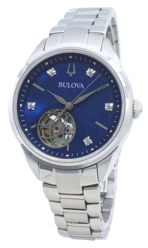 Bulova Classics 96P191 다이아몬드 악센트 자동 여성용 시계