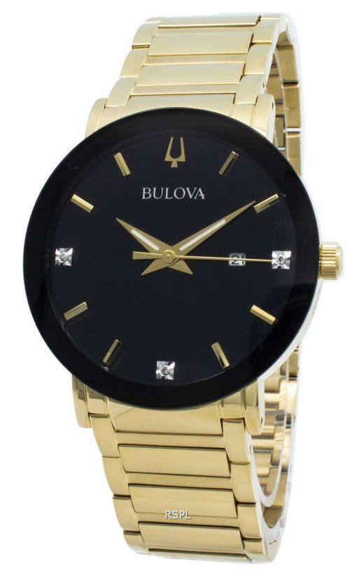 Bulova 97D116 다이아몬드 악센트 쿼츠 남성용 시계