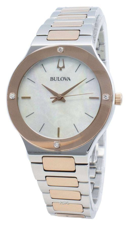 Bulova 98R274 다이아몬드 액센트 쿼츠 여성용 시계