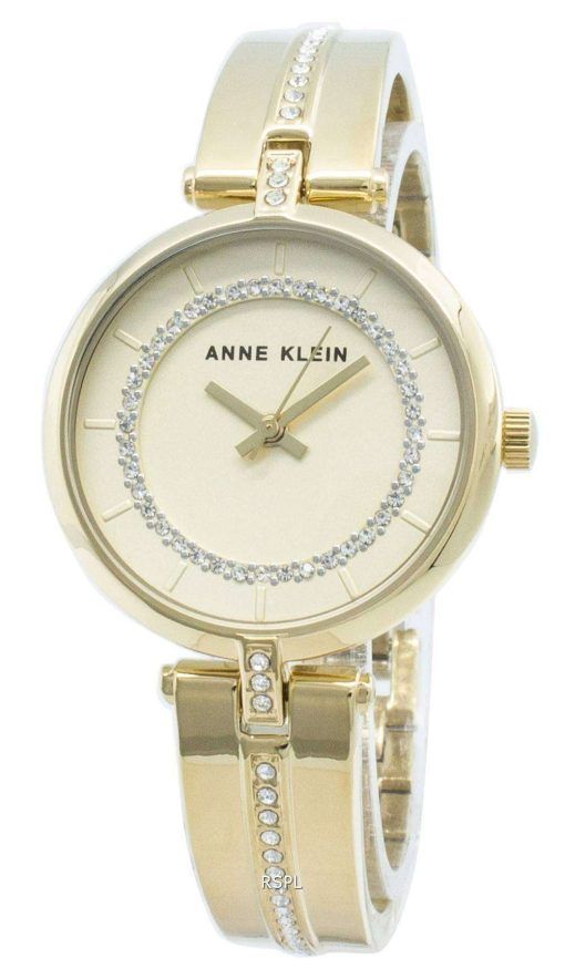 Anne Klein 3248CHGB Montre pour femme avec quartz et diamants