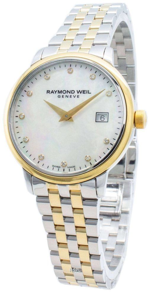 Raymond Weil Geneve 토카타 5988-STP-97081 다이아몬드 악센트 쿼츠 여성용 시계