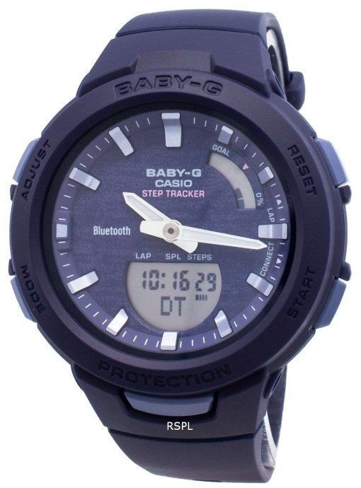 카시오 Baby-G 블루투스 BSA-B100AC-2A 스텝 트래커 여성용 시계
