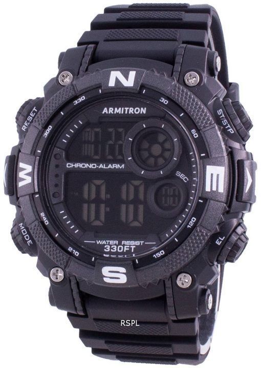 Armitron Sport 408284BLK 쿼츠 컴퍼스 남성용 시계