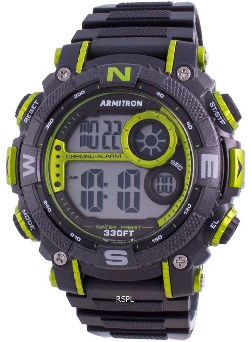 Armitron Sport 408284LGN 쿼츠 컴퍼스 남성용 시계