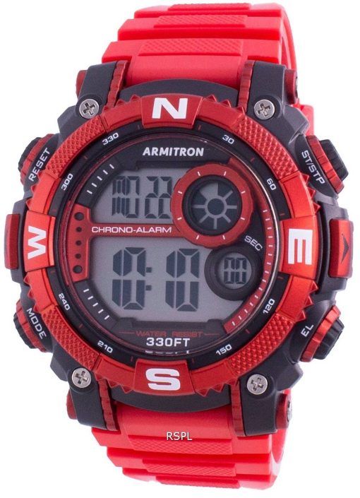Armitron Sport 408284RDBK 쿼츠 컴퍼스 남성용 시계