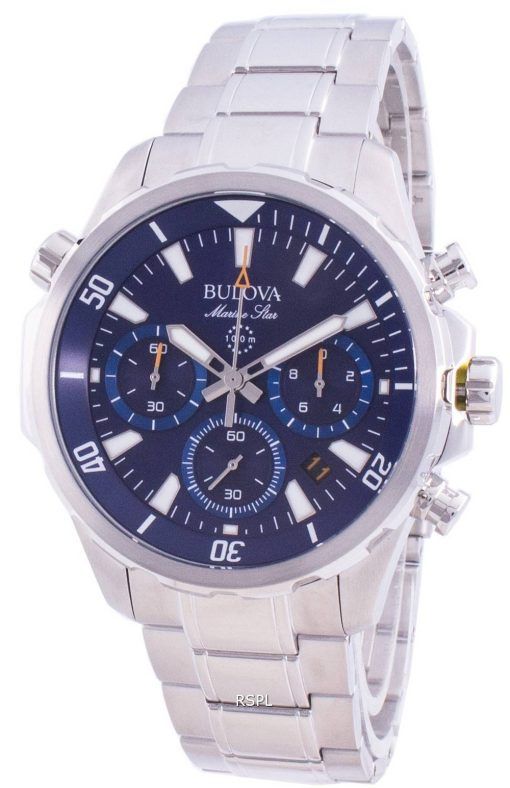 Bulova Marine Star 96B256 쿼츠 크로노 그래프 남성용 시계