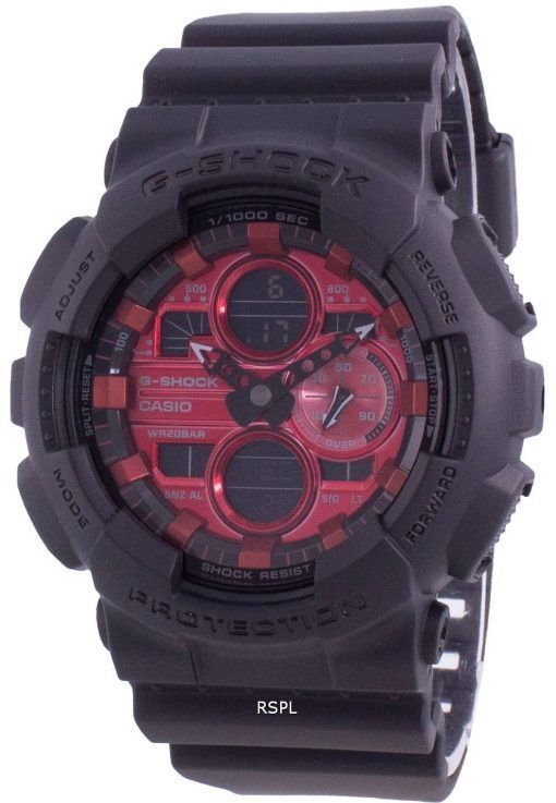 Casio G-Shock GA-140AR-1A 쿼츠 충격 방지 200M 남성용 시계