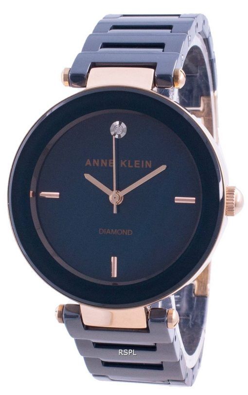 Anne Klein 1018RGNV 쿼츠 다이아몬드 악센트 여성용 시계