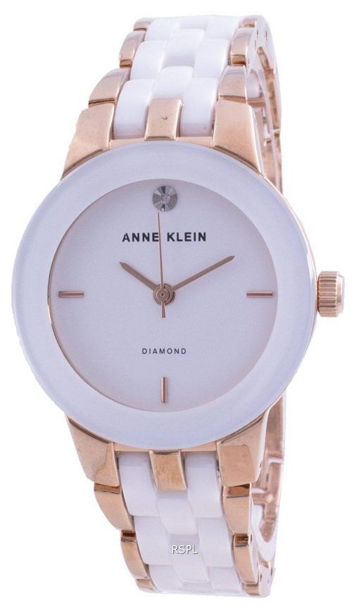 Anne Klein 1610WTRG 쿼츠 다이아몬드 악센트 여성용 시계