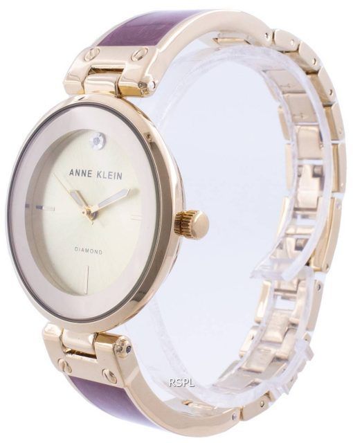 Anne Klein 2512BYGB 쿼츠 다이아몬드 악센트 여성용 시계