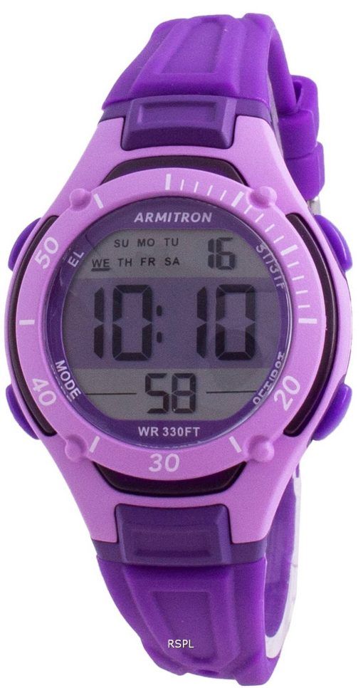 Armitron Sport 457062PUR 쿼츠 Dual Time 여성용 시계