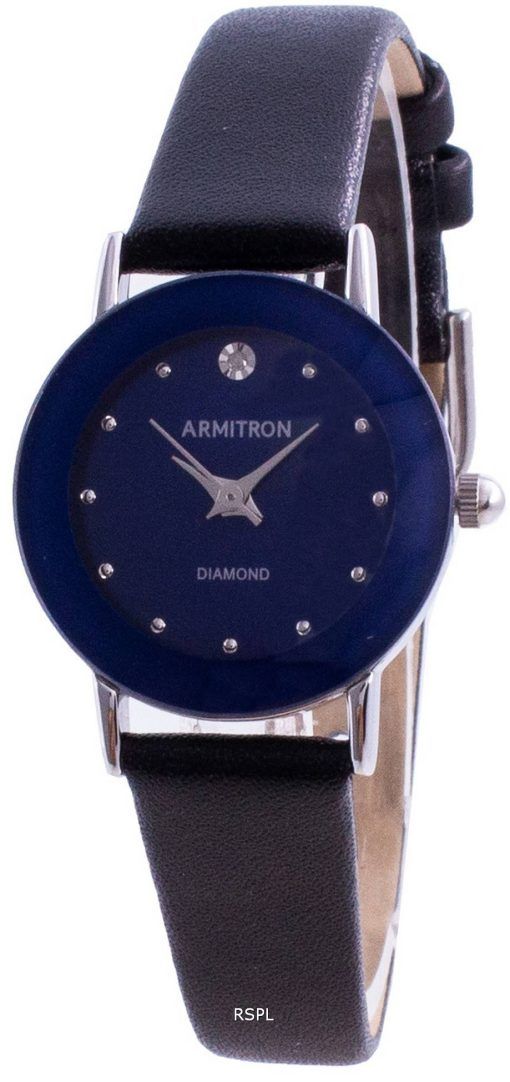 Armitron 752447BLSVBK 쿼츠 다이아몬드 악센트 여성용 시계