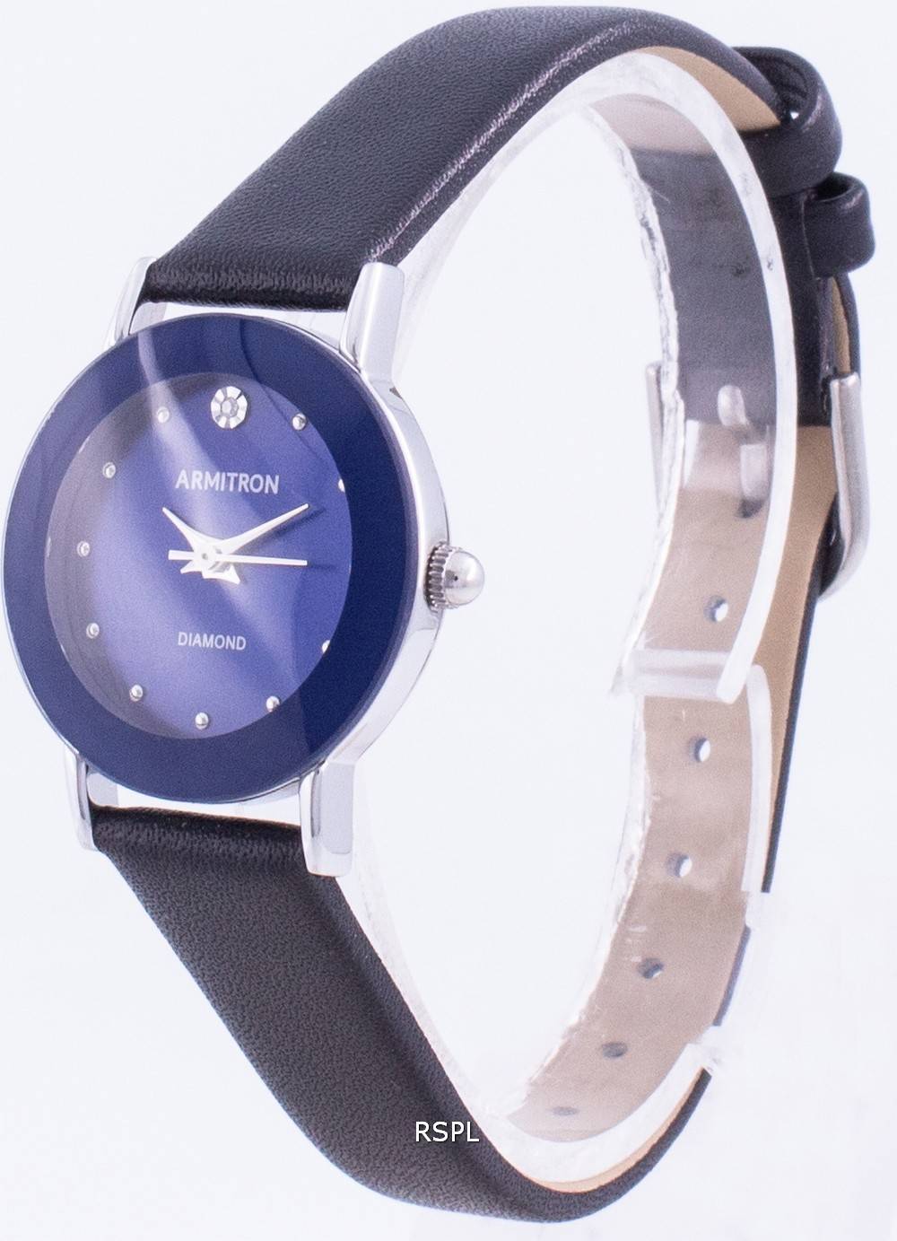 Armitron 752447BLSVBK 쿼츠 다이아몬드 악센트 여성용 시계 2 Armitron 752447BLSVBK 쿼츠 다이아몬드 악센트 여성용 시계