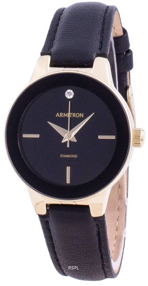 Armitron 755410BKGPBK 쿼츠 다이아몬드 악센트 여성용 시계