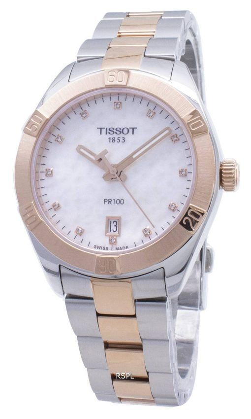 티쏘 T-Classic PR100 T101.910.22.116.00 T1019102211600 다이아몬드 악센트 여성용 시계