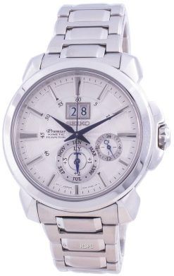 Seiko Premier Kinetic Perpetual SNP159 SNP159P1 SNP159P 100M Men's Watch