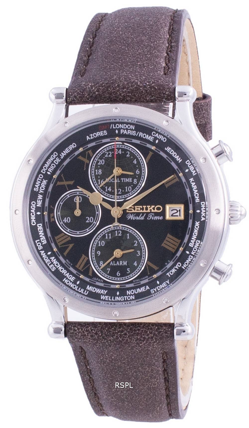 Seiko 30th Anniversary Age Of Discovery World Time SPL057P SPL057P1 SPL057P Quartz Chronograph Limited Edition Men's Watch 1 Seiko 30th Anniversary Age Of Discovery World Time SPL057P SPL057P1 SPL057P Quartz Chronograph Limited Edition Men's Watch