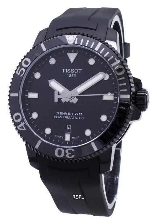 Tissot T-Sport Seastar Powermatic 80 T120.407.37.051.00 T1204073705100 Automatic 300M Mens Watch