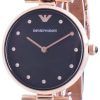 Emporio Armani Gianni T-Bar Black Dial Quartz AR11296 Womens Watch