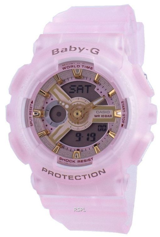 카시오 Baby-G World Time 쿼츠 BA-110SC-4A BA110SC-4A 100M 여성용 시계