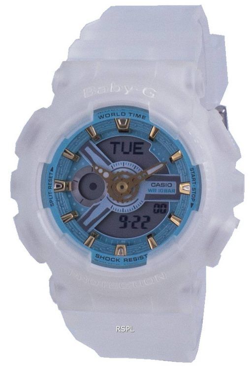 카시오 Baby-G World Time 쿼츠 BA-110SC-7A BA110SC-7A 100M 여성용 시계