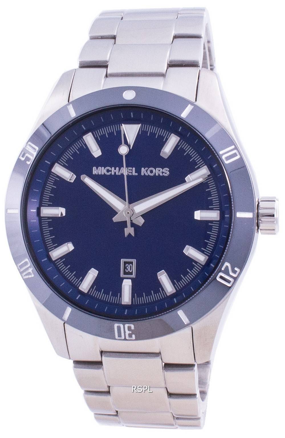 Michael Kors Layton Blue Dial Stainless Steel Quartz MK8815 Men's Watch 1 Michael Kors Layton Blue Dial Stainless Steel Quartz MK8815 Men's Watch