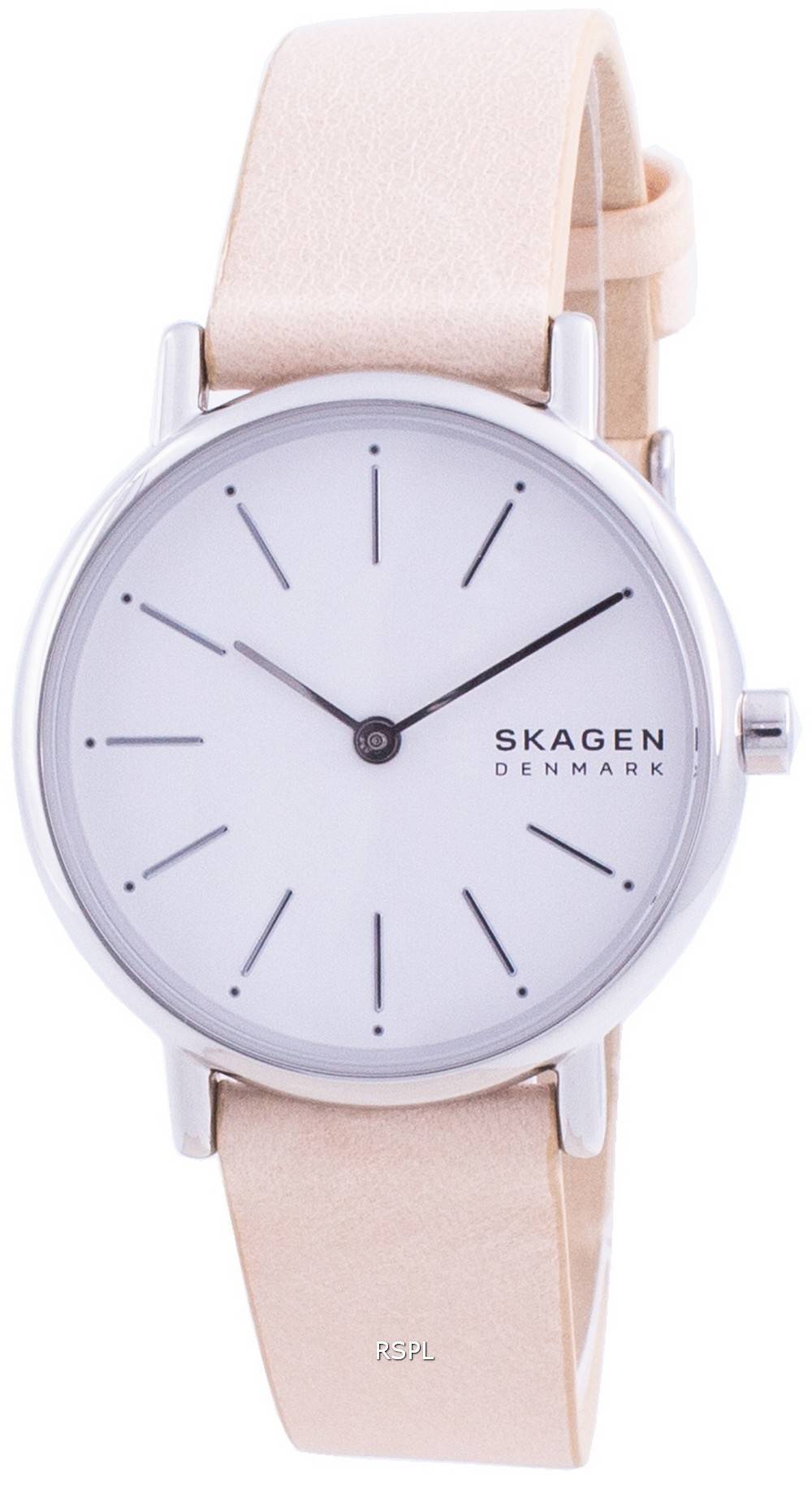 Skagen Signatur White Dial Pink Leather Strap Quartz SKW2839 Womens Watch 1 Skagen Signatur White Dial Pink Leather Strap Quartz SKW2839 Womens Watch