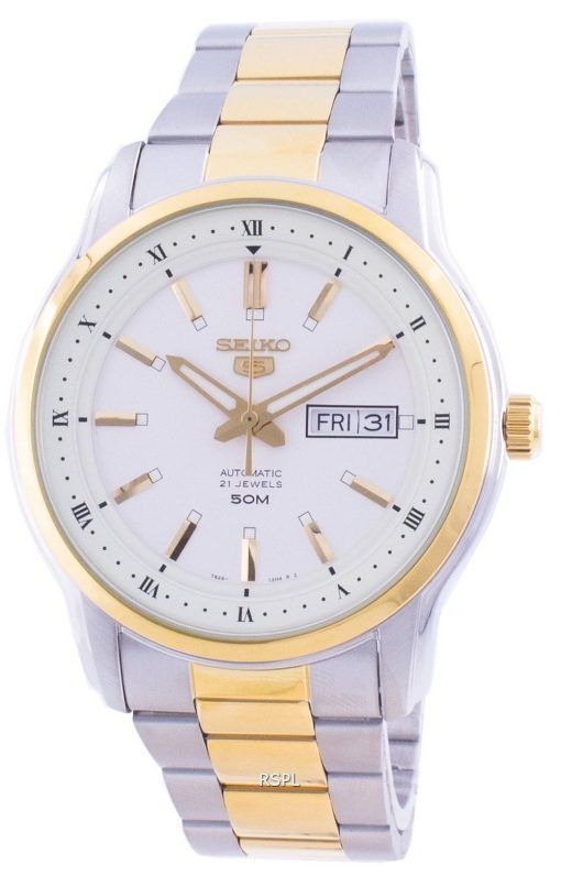 Seiko 5 Automatic White Dial SNKP14 SNKP14K1 SNKP14K Men's Watch