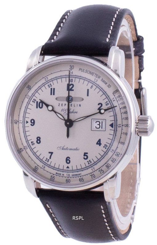 Zeppelin 100 Jahre Pulsometer Automatic 7654-4 76544 Men's Watch
