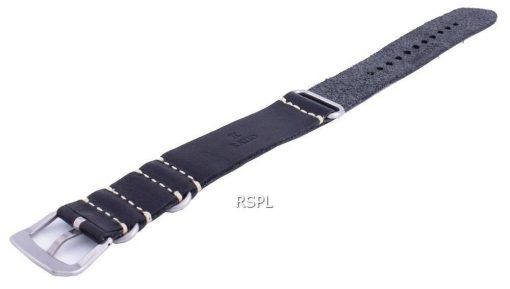 Ratio LS19 Black Leather Strap 22mm