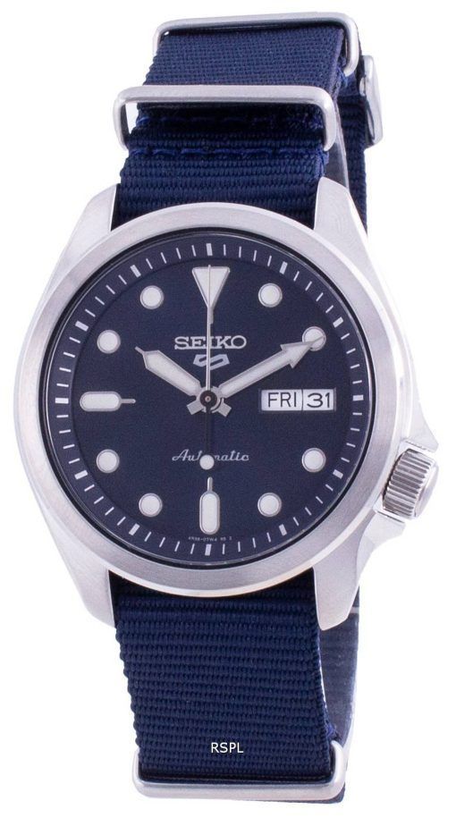 Seiko 5 Sports Blue Dial Nylon Strap Automatic SRPE63 SRPE63K1 SRPE63K 100M Men's Watch
